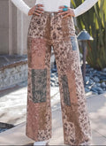 *PRE-ORDER* Patchwork Print Casual Jeans