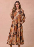*PRE-ORDER* Floral & Geometric Patchwork Maxi Dress
