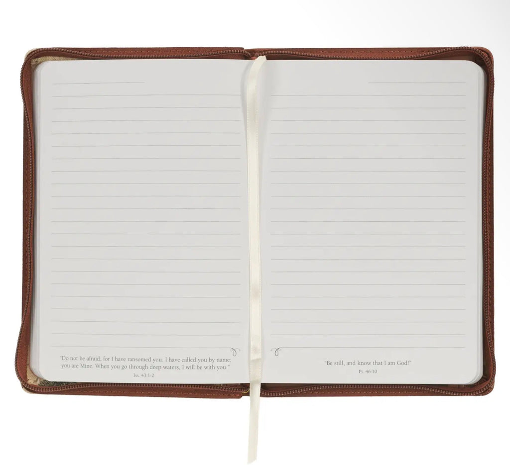 *PRE-ORDER* Amazing Grace Natural Canvas & Brown Faux Leather Journal