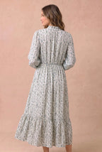 *PRE-ORDER* Ditsy Floral Mock Neck Midi Dress