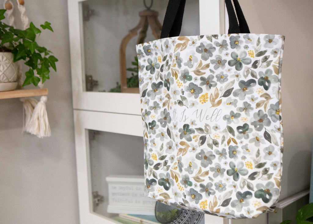 It Is Well Tote Bag for Bible | Bible Tote Bags