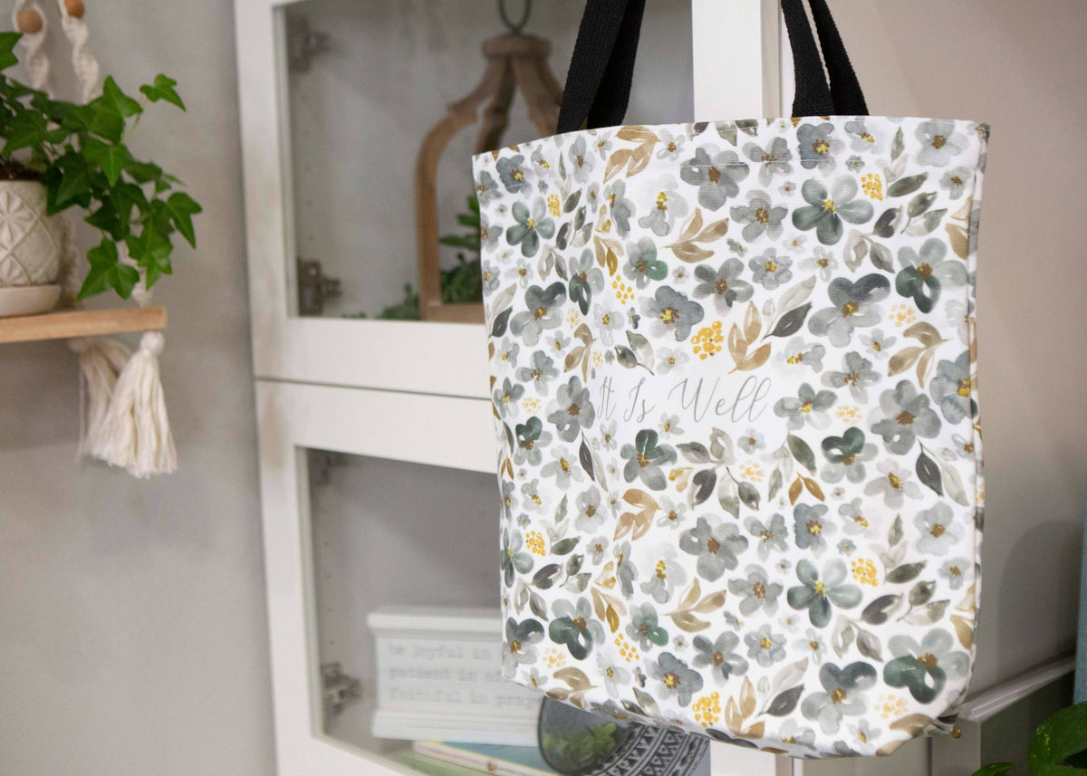 It Is Well Tote Bag for Bible | Bible Tote Bags
