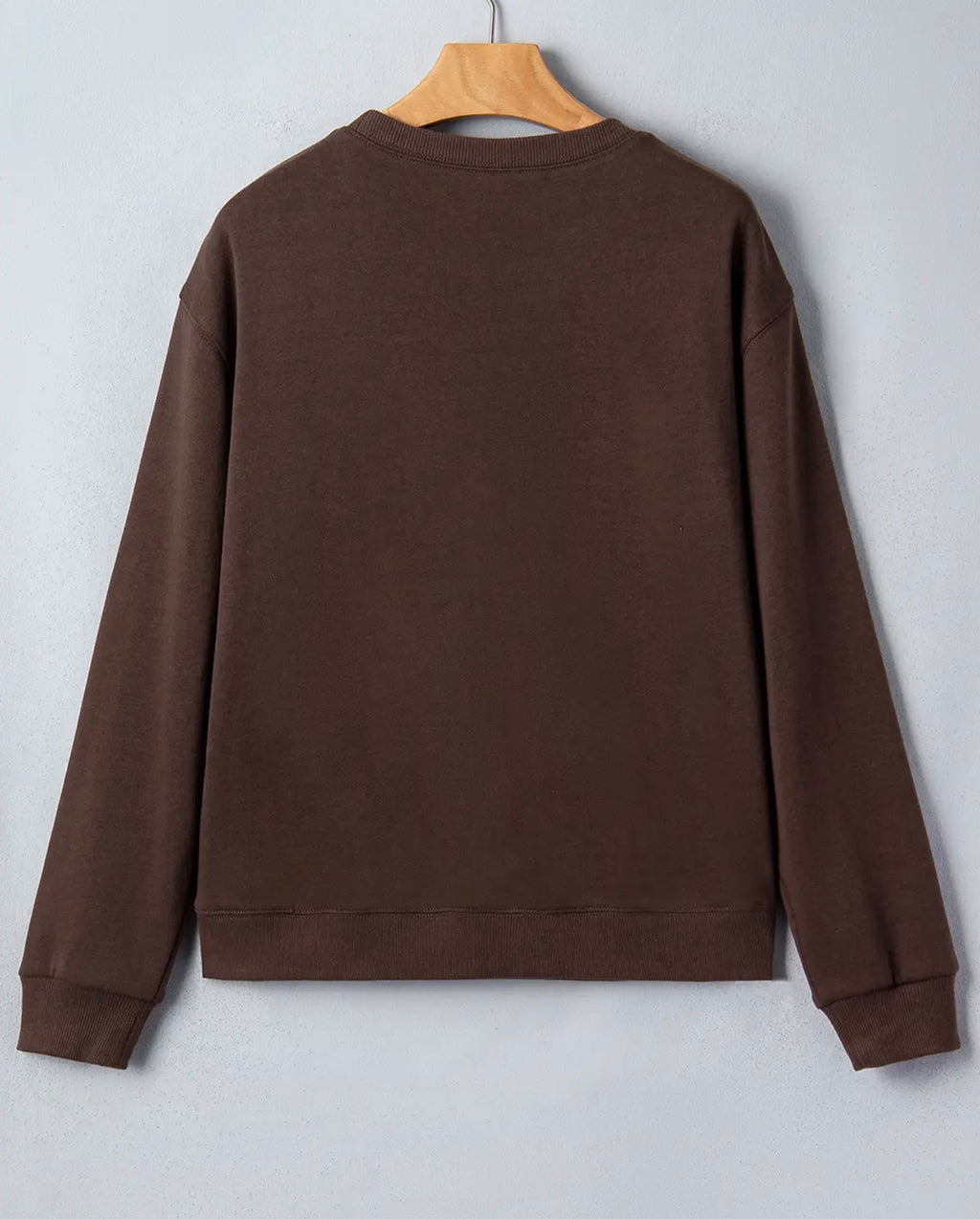 *PRE-ORDER* Pray Patchwork Embroidered Crew Neck Sweatshirt