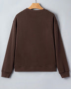*PRE-ORDER* Pray Patchwork Embroidered Crew Neck Sweatshirt