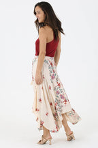 N6E22-A652 HANKY HEM MAXI SKIRT
