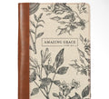 *PRE-ORDER* Amazing Grace Natural Canvas & Brown Faux Leather Journal
