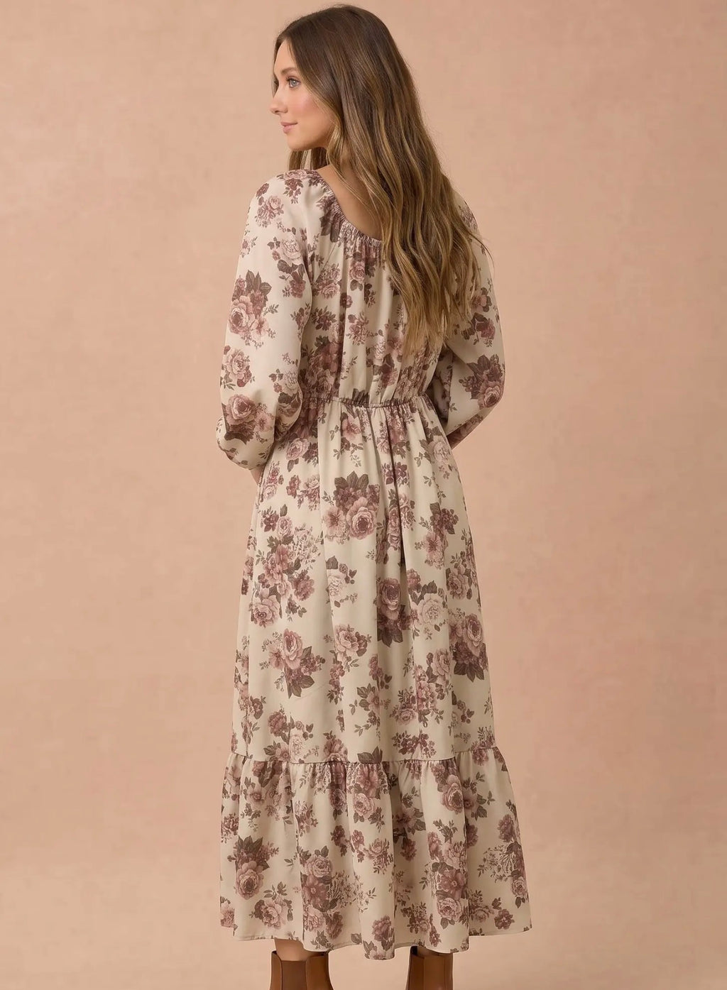 *PRE-ORDER* Floral Smocked Tiered Midi Dress