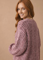 *PRE-ORDER* Button Down Oversized Chunky Cable Cardigan