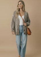 *PRE-ORDER* Button Down Oversized Chunky Cable Cardigan
