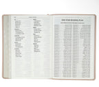 *PRE-ORDER* KJV Bible Giant Print Full-Size Leather, Dusty Pink