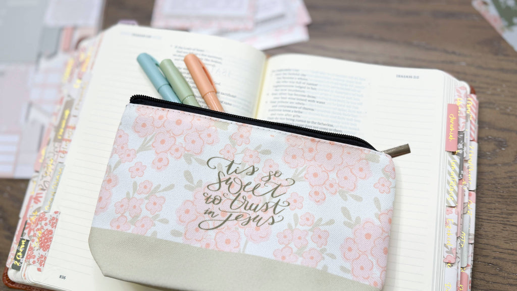 Tis So Sweet Bible Study Pen Pouch | Pencil Case