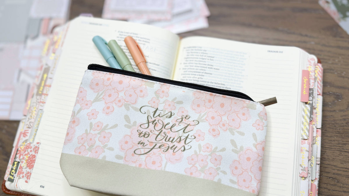 Tis So Sweet Bible Study Pen Pouch | Pencil Case