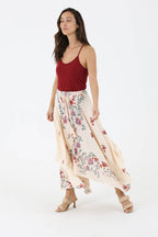N6E22-A652 HANKY HEM MAXI SKIRT